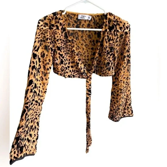 TIGER MIST Leopard Print Top Size XS - Picture 2 of 11